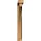 Ekena Millwork Thorton Block Rough Sawn Bracket w/ Offset Brace, Western Red Cedar, 4"W x 24"D x 32"H BKT0402X24X32THR05RWR - alternate 2